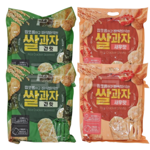 쌀과자 김맛+새우맛, 4개, 270g