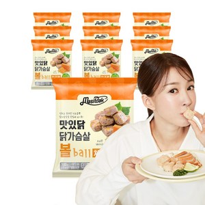 맛있닭 닭가슴살볼 치즈맛, 100g, 10개