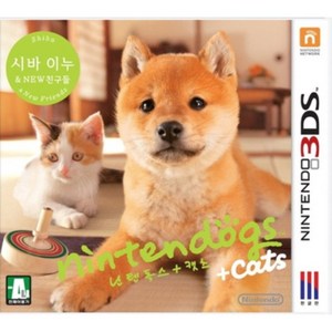 [중고][3DS] 닌텐독스 캣츠 시바이누 NEW 친구들 국내판 닌텐도 정품 3DS 칩