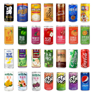 음료수 미니캔 30캔 골라담기 31종 모음 콜라 사이다 레쓰비 썬키스트 게토레이 포카리스웨트, 일화 프레주 복숭아, 30개, 175ml