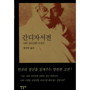 간디 자서전:나의 진리실험 이야기, 한길사, 간디 저/함석헌 역