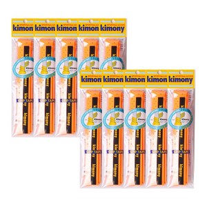 키모니 하이소프트 홀 스파이럴 배드민턴 그립 KGT-119 10p, 오렌지