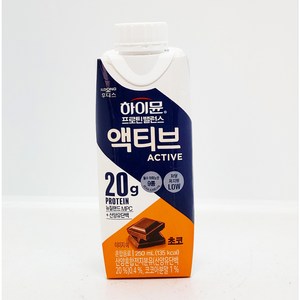 하이뮨 일동후디스 하이뮨 프로틴 밸런스 액티브 초코, 250ml, 18개