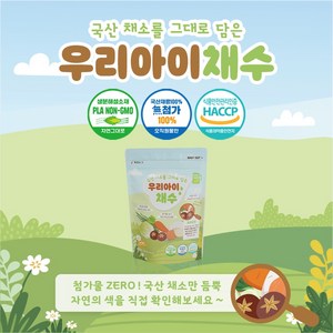 우리아이채수 국내산 채소 원물 그대로 만든 채수팩, 1개, 40g