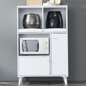 돌핀 주방 전자 렌지대 밥솥 다이 수납장 렌지장, 돌핀 800 멀티 수납장, 화이트