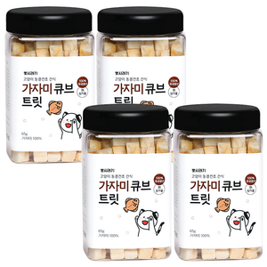 뽀시래기 고양이 동결건조 간식 큐브 트릿, 가자미, 65g, 4개