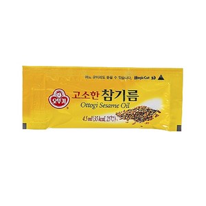 캠핑용 도시락용 포장용 배달용 오뚜기 일회용참기름포장, 4.5ml, 50개