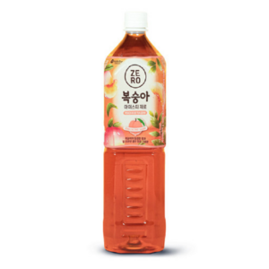 맥널티커피 복숭아 아이스티 제로, 1.5L, 12개