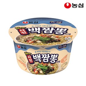 농심 사천 백짬뽕 사발 75g, 1개