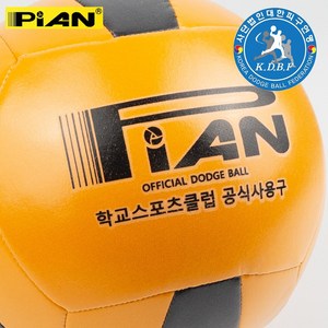 대한피구연맹 공식사용구 공인피구공 피안 학교 경기용 시합용 피구공 닷지볼 초등용, 1개