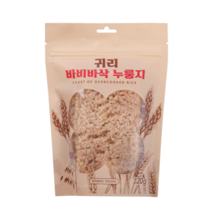 [바비바삭] 귀리 누룽지, 3개, 120g