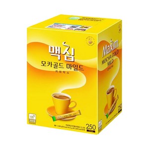 맥심 모카골드 마일드 커피 믹스, 250개입, 1개, 12g