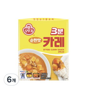 오뚜기 3분 카레 순한맛, 200g, 24개