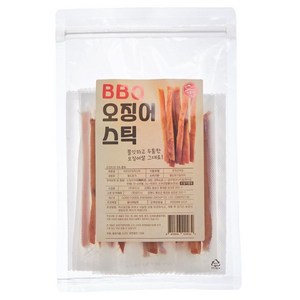 어물쩡 바베큐 조미 오징어 스틱 건어물간식 맥주안주 주전부리 마른안주 혼술안주 200g, 1개