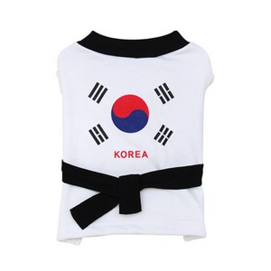 [도그도그] 태권도.T 강아지옷 애견의류 강아지티셔츠 강아지티 면 귀여운, 1개