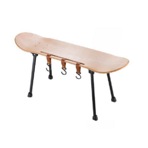 접이식 스케이트보드 캠핑 테이블 다용도 경량 감성 인테리어 소품 인디언행어 후크걸이 고리, 고급형블랙테이블