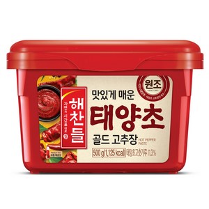 해찬들 태양초 골드 고추장, 500g, 5개