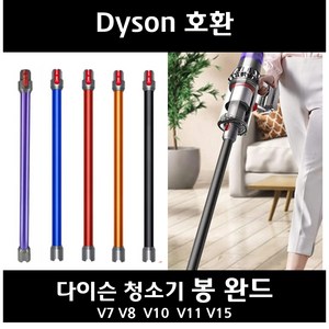 Trussen 다이슨호환 청소기완드 V7 V8 V10 V11 V15 청소봉 알루미늄튜브 연장파이프 연장관 SV10 SV11 SV12, 레드(빨강)