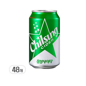 롯데-칠성사이다355ml(24캔) x2, 355ml, 48개