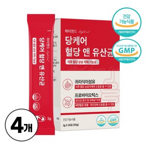 당케어 혈당 앤 유산균 프로바이오틱스 혈당건강 장건강 4박스, 4개