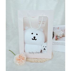 [정품] 농담곰 담곰이 봉제인형 중형 28cm +가방고리인형, 1개