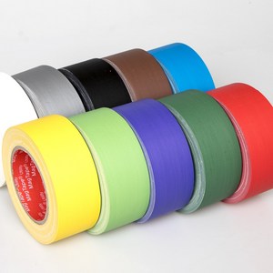 무광 면테이프 리무버 컬러 청테이프 25M 천테이프 덕테이프, 48mm 연청색, 1개