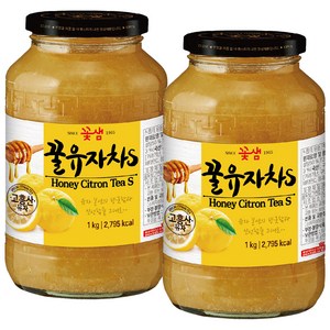 꽃샘 꿀유자차S, 1kg, 1개입, 2개