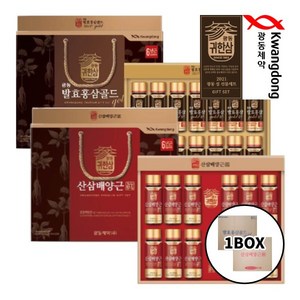 광동 발효 홍삼 골드 / 산삼 배양근 진액(진) 100ml 1박스 5개입 건강선물세트, 1.4L, 5개, 광동 발효홍삼골드, 100ml 14개 5세트 1박스(70개)