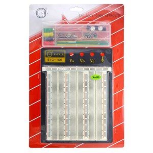 E-CALL EIC-106J 브레드보드 빵판 (점퍼와이어 포함) Breadboard, 단품, 1세트