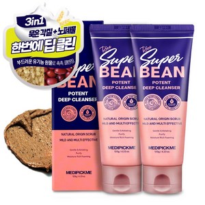 메디픽미 라이스 슈퍼빈 포텐 딥 클렌징 폼, 120g, 2개