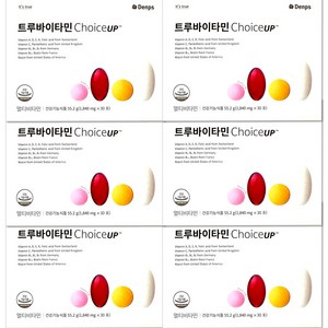 덴프스 트루바이타민 Choice UP 초이스업 1840mg X 30포 6박스, 55.2g, 6개