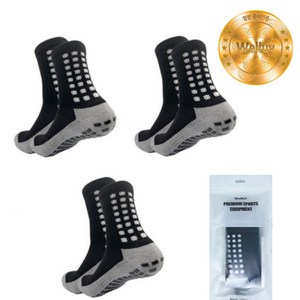 웰럽 프리미엄 NEW 논슬립양말 축구양말 스포츠양말 WL-1231, 블랙-3켤레