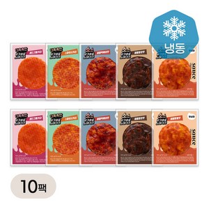 햇살닭 소스 닭가슴살 스테이크 5종 10팩(각 2팩씩), 100g