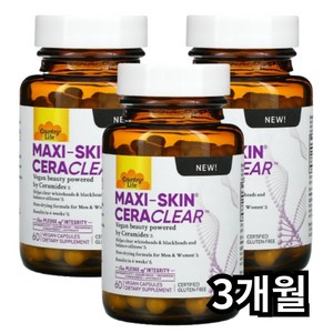 컨트리 라이프 맥시 스킨 세라 클리어, 3개, 60정