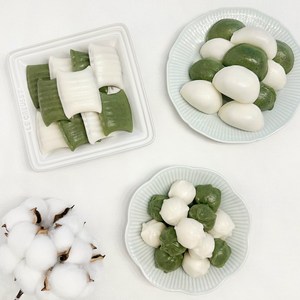 전통시루방식 굳지않는 말랑쫀떡 꿀떡 시리얼 1kg+1kg, 앙금절편+바람떡, 1세트, 1kg