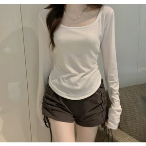 로얄리노 여리핏 데일리 유넥 기본 긴팔티