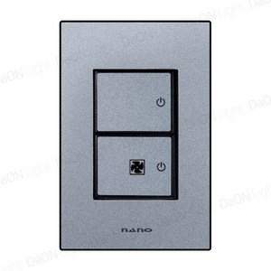 다온조명 나노 아트2 펄그레이) 스위치 2구(환풍기), 1개