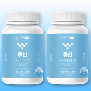 올데이원 류신 유청 캡슐 아미노산 1000mg x 60정, 2개