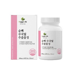 휘게라이프 순백수국잎추출물정 600mg 60정, 1개, 36g