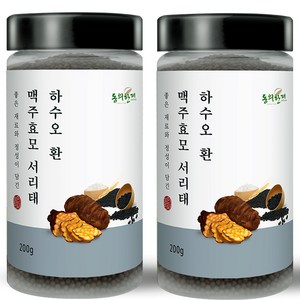 동의한재 맥주효모 서리태 하수오환 16종 원재료, 200g, 2개