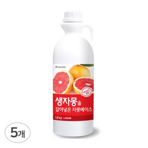 대상 생자몽을 갈아넣은 자몽베이스, 1.8L, 5개