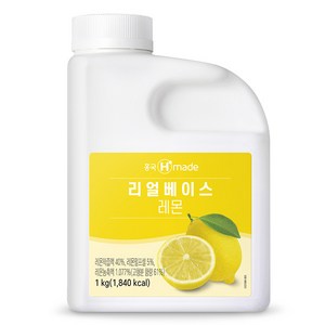 흥국에프앤비 맘스리얼베이스 레몬 1kg 2개 아이스박스포장, 4개