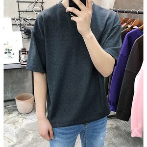 용된다 남성용 여름 빅사이즈 오버핏 반팔티셔츠