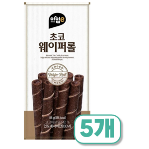 아임이 초코 웨이퍼롤, 5개, 115g