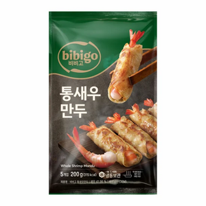 [신제품] CJ 비비고 고메 통새우 만두, 8개, 200g