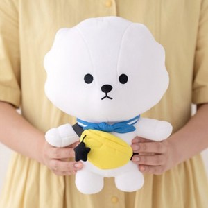 귀여운 강아지 미니 애착 쿠션 동물 비숑 인형, 아폴로 중형