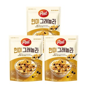 포스트 현미 그래놀라 시리얼, 500g, 3개