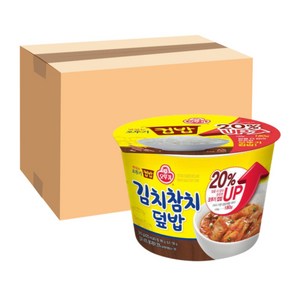 오뚜기 맛있는 컵밥 김치참치덮밥, 310g, 12개