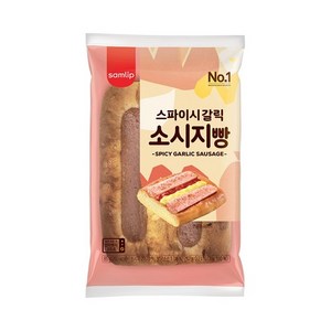 [오티삼립] 스파이시 갈릭소시지빵 85g 10봉, 10개