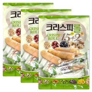 크리스피롤그레인롤15곡2견과 180g, 3개